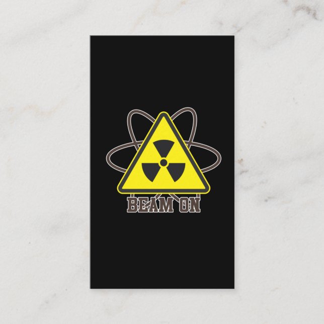 Tarjeta De Visita Gracioso Radiología Radiológica Radiológica Rad Te (Anverso)