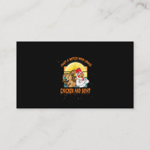 Tarjeta De Visita Gracioso Regalo de disfraces de pollo y cabra de H