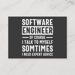 Tarjeta De Visita Gracioso regalo de ingeniero de software de progra