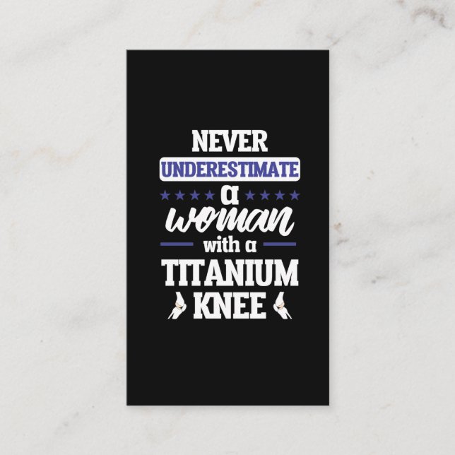 Tarjeta De Visita Gracioso regalo de recuperación de cirugía de reem (Anverso)