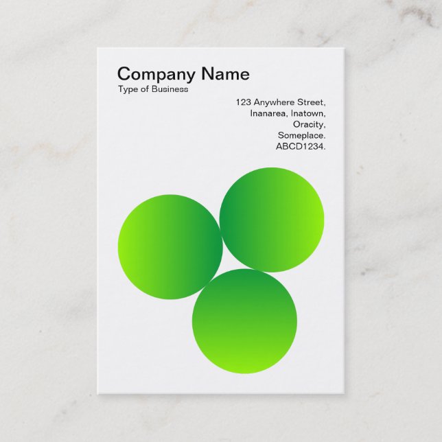 Tarjeta De Visita Gradiente 3 Círculos 04 (Anverso)