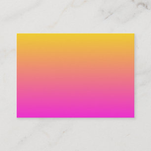 Tarjeta De Visita Gradiente Amarillo Magenta