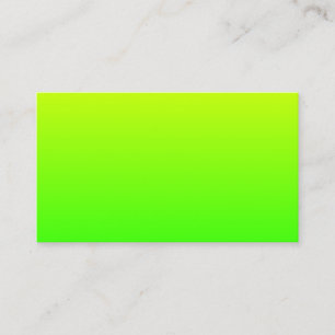 Tarjeta De Visita Gradiente Amarillo Verde Minimalista