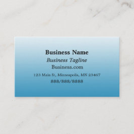 Tarjeta De Visita Gradiente azul claro y negocio simple negro