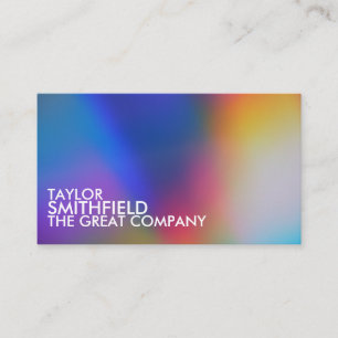 Tarjeta De Visita Gradiente de color simple