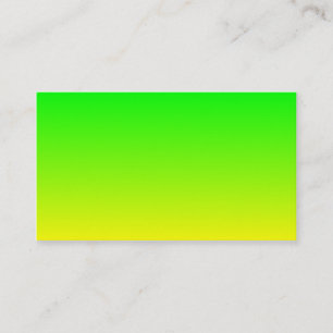 Tarjeta De Visita Gradiente de verde limón a amarillo