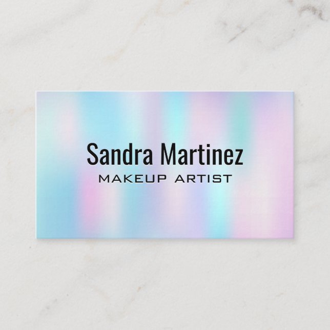 Tarjeta De Visita Gradiente holográfico (Anverso)