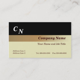 Tarjeta De Visita Gradiente lineal marrón