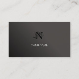 Tarjeta De Visita Gradiente negro