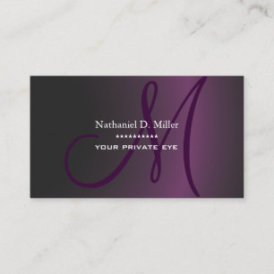 Tarjeta De Visita Gradiente oscuro púrpura/DIY