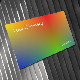 Tarjeta De Visita Gradiente retro