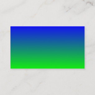 Tarjeta De Visita Gradiente verde azul a lima