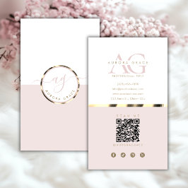 Tarjeta De Visita Grado de oro blanco vertical