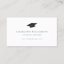 Tarjeta De Visita Graduación 2024 Graduado moderno
