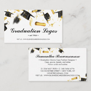 Tarjeta De Visita Graduación Cabos de graduación batas tassels stole