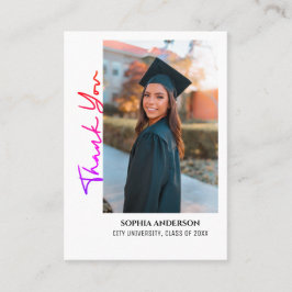 Tarjeta De Visita Graduación Moderna Simple