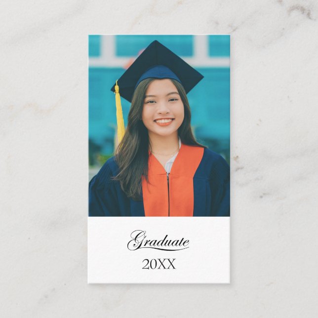 Tarjeta De Visita Graduation "Pizza Fund" Enclosure card (Anverso)