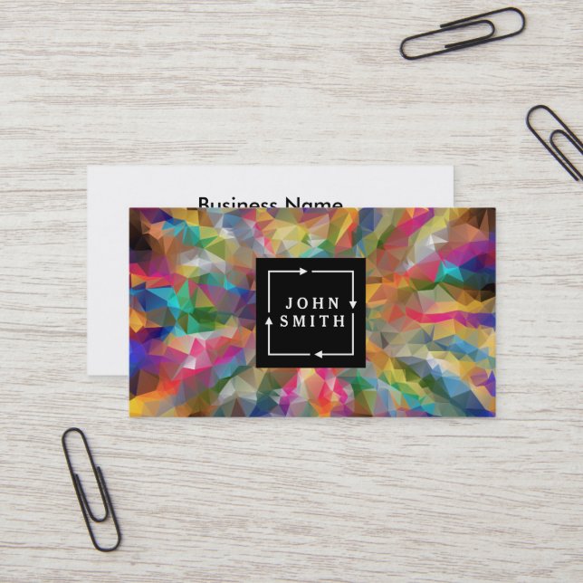 Tarjeta De Visita Graffiti azul moderno Guay Resumen arte (Anverso/Reverso In Situ)