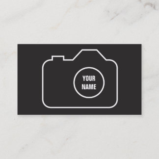TARJETA de VISITA gráfica de la FOTOGRAFÍA del