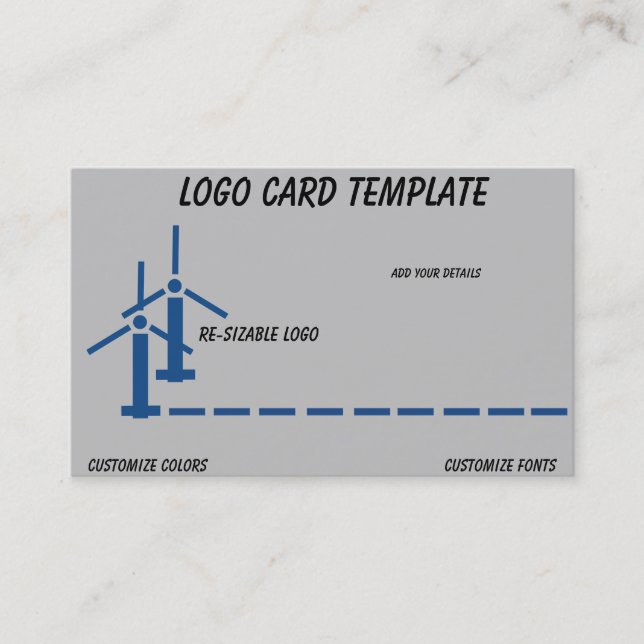 Tarjeta De Visita Gráfica de turbinas de aire del piloto de drones (Anverso)