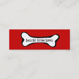 Tarjeta de visita gráfica del hueso de perro