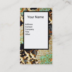 Tarjeta De Visita GRÁFICAS DE VOLACIÓN, FLORES DE PRIMAVERA Monogram