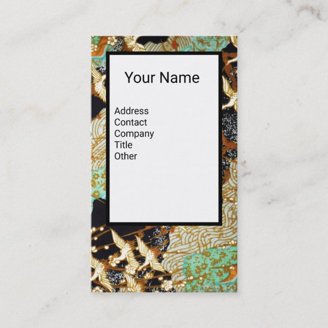 Tarjeta De Visita GRÁFICAS DE VOLACIÓN, FLORES DE PRIMAVERA Monogram (Anverso)