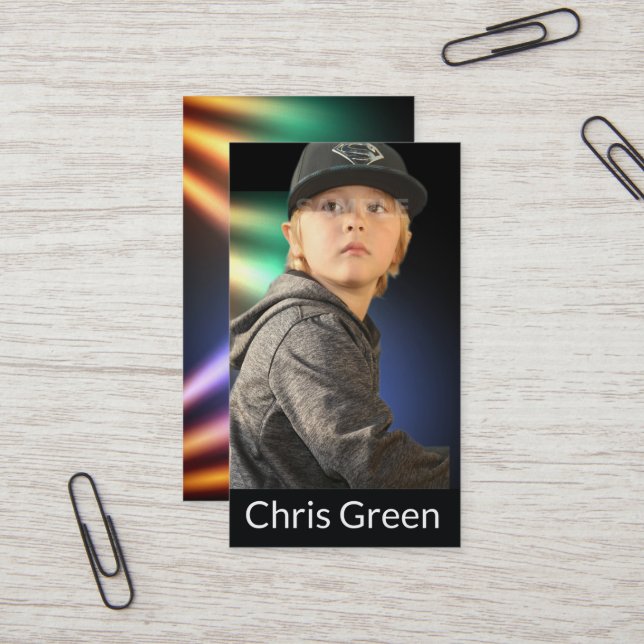 Tarjeta De Visita Gráficas empresariales de escenario Actores y mode (Anverso/Reverso In Situ)