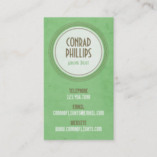 Tarjeta De Visita Gráfico circular de época - Estilo 2