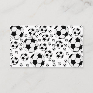 Tarjeta De Visita Gráfico clásico de balón de fútbol para fanáticos