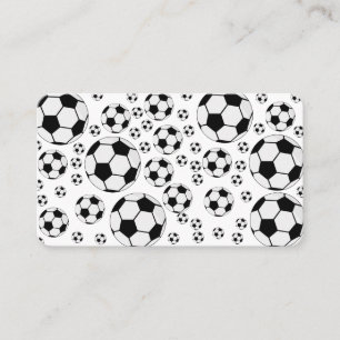 Tarjeta De Visita Gráfico clásico de balón de fútbol para fanáticos 
