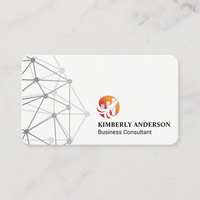 Tarjeta De Visita Gráfico de barra de cohetes | Tecnología de finanz (Anverso)