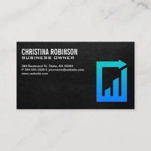 Tarjeta De Visita Gráfico de finanzas documento logotipo