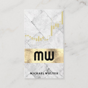 Tarjeta De Visita Gráfico de velas Patrón de mosaico