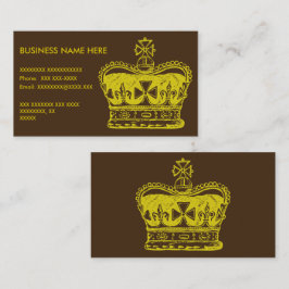 Tarjeta De Visita Gráfico real de la corona