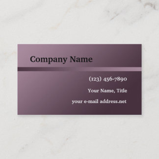 Tarjeta De Visita Gráfico simple moderno de la raya