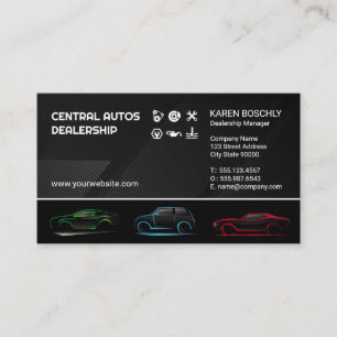 Tarjeta De Visita Gráficos automáticos   Servicios de piezas de auto