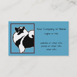 Tarjeta De Visita Gráficos de Keeshond - Arte de perro original lind