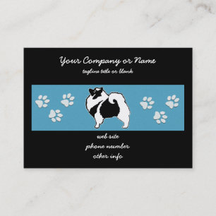 Tarjeta De Visita Gráficos de Keeshond - Arte de perro original lind
