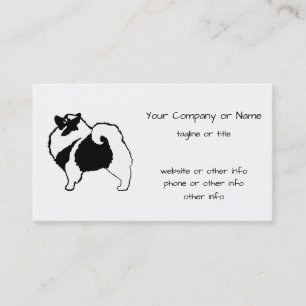 Tarjeta De Visita Gráficos de Keeshond - Arte de perro original lind