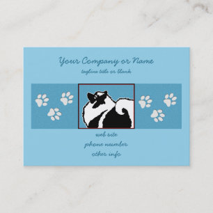 Tarjeta De Visita Gráficos de Keeshond - Arte de perro original lind