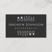 Gráficos modernos para dientes Negro y Ortodontist