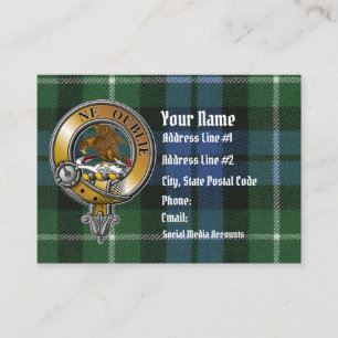Tarjeta De Visita Graham Tartán y Badge
