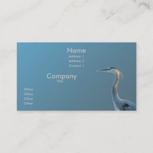 Tarjeta De Visita Gran azul que se coloca alto