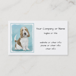 Tarjeta De Visita Gran Basset Griffon Vendeen - Arte Perro Original