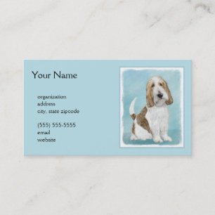 Tarjeta De Visita Gran Basset Griffon Vendeen - Arte Perro Original
