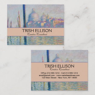Tarjeta De Visita Gran Canal Monet Venecia Italia Pintura Clásica