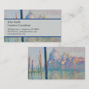 Tarjeta De Visita Gran Canal Monet Venecia Italia Pintura Clásica