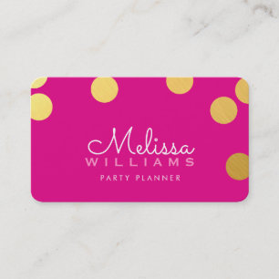 Tarjeta De Visita GRAN CONFETTI SPOT lindo lujo faux Relieve metaliz