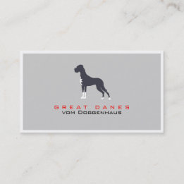 Tarjeta De Visita Gran dane profesional